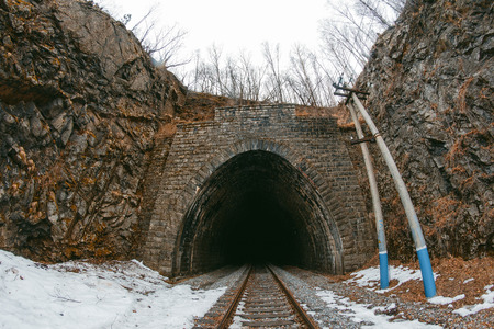 tunnel entranceの写真素材