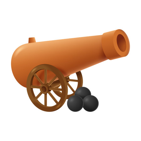 3D Illustration of Ramadan Canon. Vector Illustrationのイラスト素材