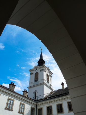 Lysice baroque castle, south Moravia, Czech Republic.