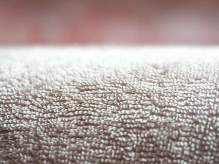 White terry cloth texture abstract background, copy spaceの写真素材