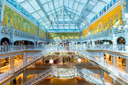 Paris, France May 22nd 2022 inside view the Samaritaine storeのeditorial素材