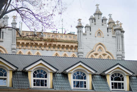 Facades of historical buildings. の写真素材