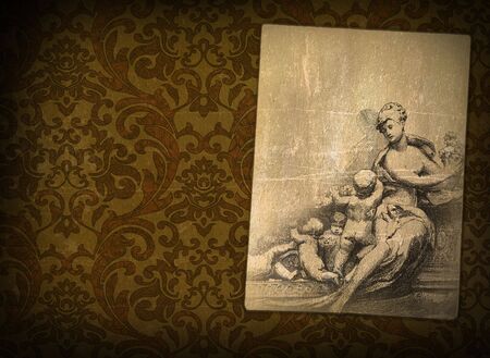 The vintage renaissance backgroundの写真素材