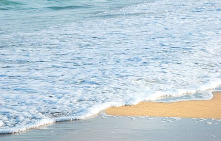 Sea waves on summer coast