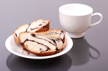 bakery on a gray backgroundの写真素材