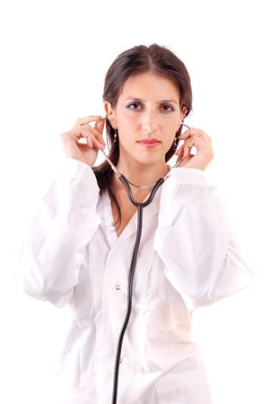 Nurse. Young female doctor.の写真素材