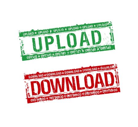 Download upload stampsのイラスト素材