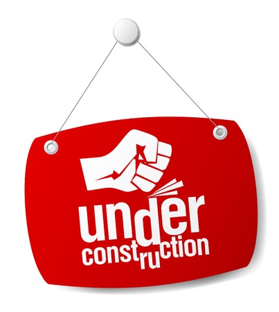 under construction signのイラスト素材