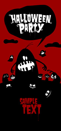 Happy halloween background, with place for text.のイラスト素材