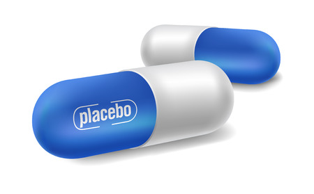 Placebo pills on white のイラスト素材
