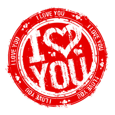 I love you rubber stamp. I love you rubber stamp.