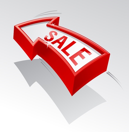 Sale shiny arrow for banner.のイラスト素材