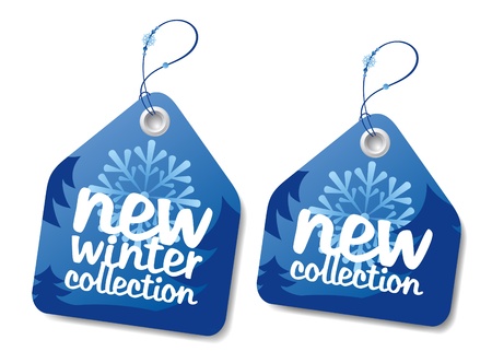 New winter collection labels.のイラスト素材