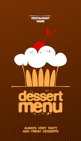 Dessert Menu Card Design template.のイラスト素材