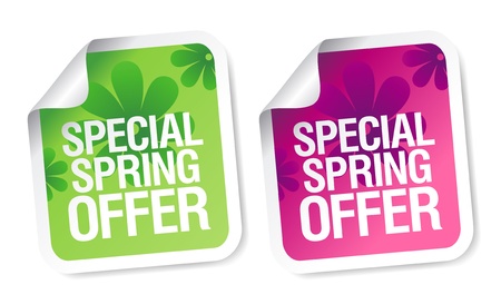 Special winter offer stickers set. Special winter offer stickers set.