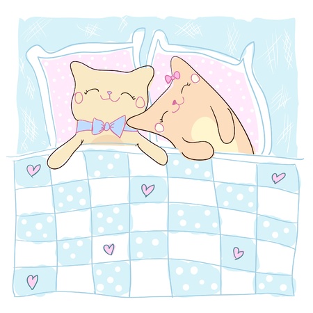 眠り猫 のイラスト素材 イメージマート