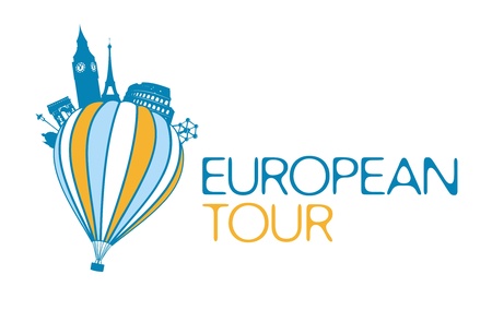 European tour vector symbol のイラスト素材