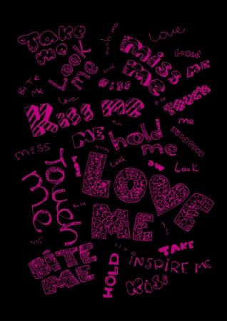 emo love backgroundのイラスト素材