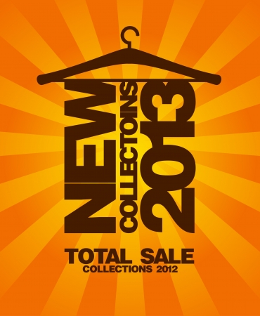 New collections 2013 design template のイラスト素材