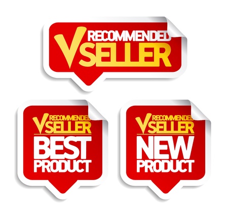 Recommended seller speech bubbles set.のイラスト素材