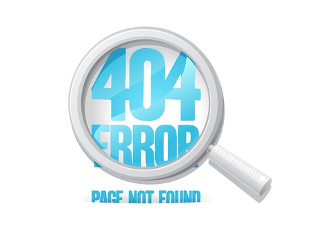 404 error, page not found  Design template 