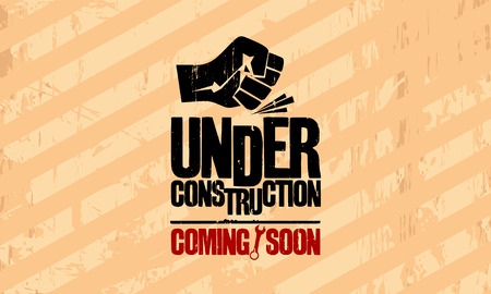 Under construction design template.のイラスト素材