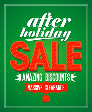 Retro design after holiday sale.のイラスト素材