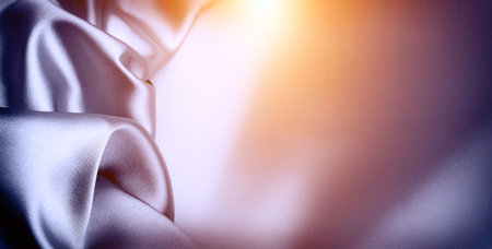 Smooth luxury gray silk fashion background mockup with place for textの写真素材