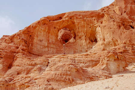 The red sand rocks in Timna park, Israel