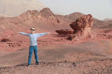 The red sand rocks in Timna park, Israel
