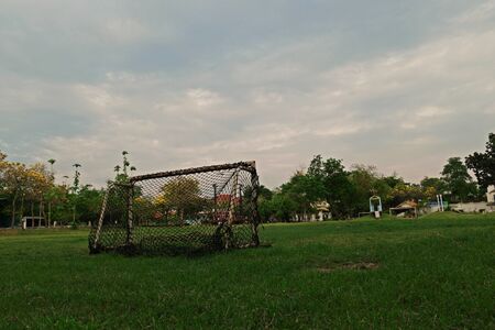 football,playground for childrenの写真素材