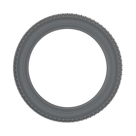 Car tire. Blank for texts and logotypes. Vector illustration. Isolated white background.のイラスト素材