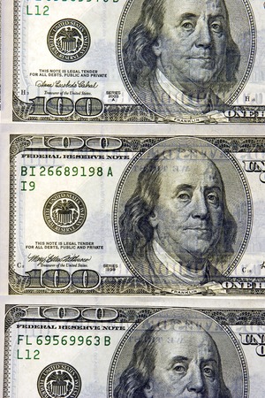 Watermarks on money us dollars