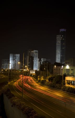 night highwayの写真素材