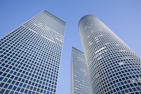 Modern office building, Tel-Aviv, Israelの写真素材
