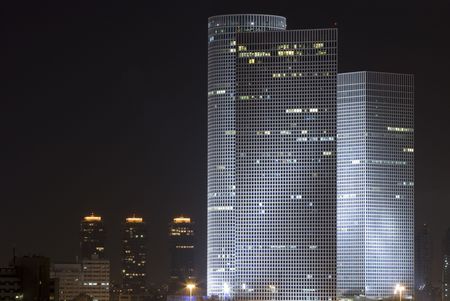 Azrieli tower, Tel-Aviv, Israelの写真素材