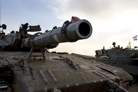Israeli army armored corp, tank Merkavaの写真素材