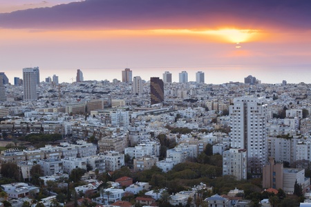 Tel Aviv At sunset のeditorial素材