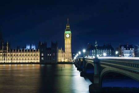 Big Ben At Night, London,  UKの写真素材
