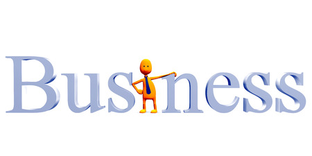 Successful businessman happy with his work and does the job well.の写真素材