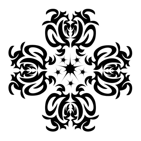 Vector illustration on an abstract decorative ornament.のイラスト素材