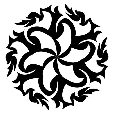 Vector illustration on an abstract decorative ornament.のイラスト素材