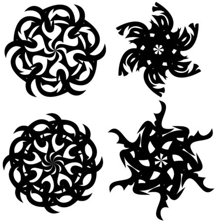 Vector illustration on an abstract decorative ornament.のイラスト素材