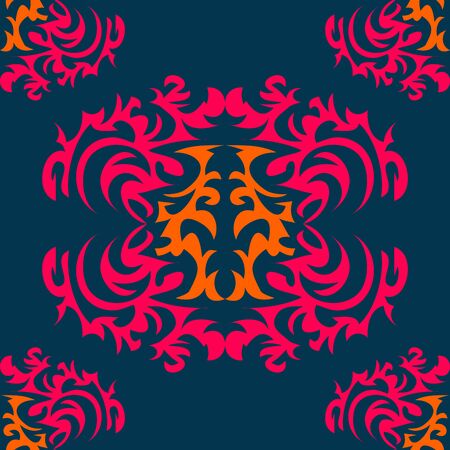 Seamless vintage background Vector background for textile.のイラスト素材