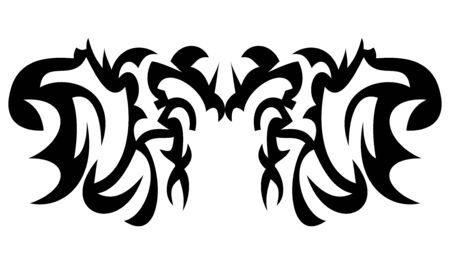 Vector illustration of a decorative ornament.のイラスト素材