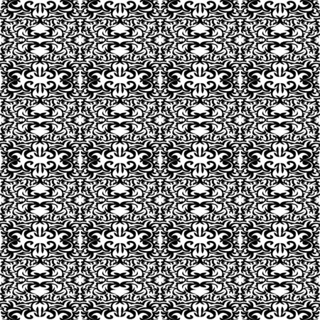 Vector illustration of seamless texture with decorative ornaments.のイラスト素材