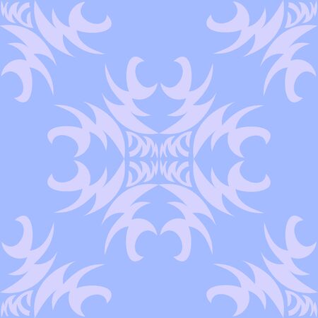 Vector illustration of seamless texture with decorative ornaments.のイラスト素材