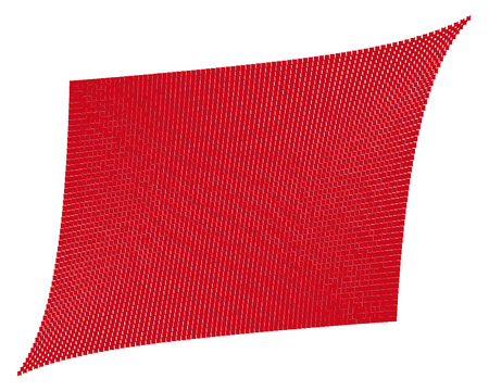 Background with a diamond-shaped shape icon consisting of a warped shape inside. Vector illustration.のイラスト素材
