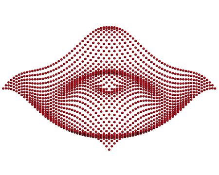 Abstract splash of water consisting of many polygonal geometric shapes. 3D. Vector illustration.のイラスト素材