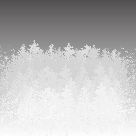 Background with contours of the forest. White and gray contour of the forest. Vector illustration.のイラスト素材